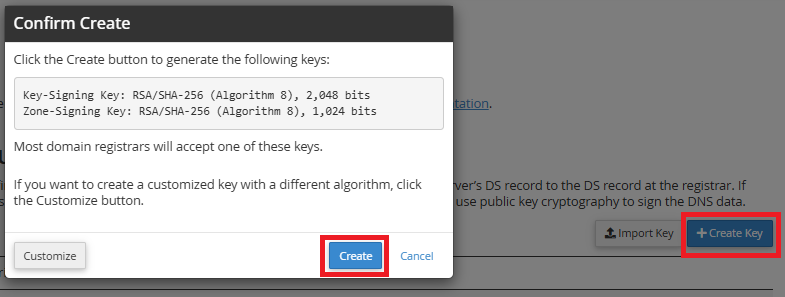 Create Key